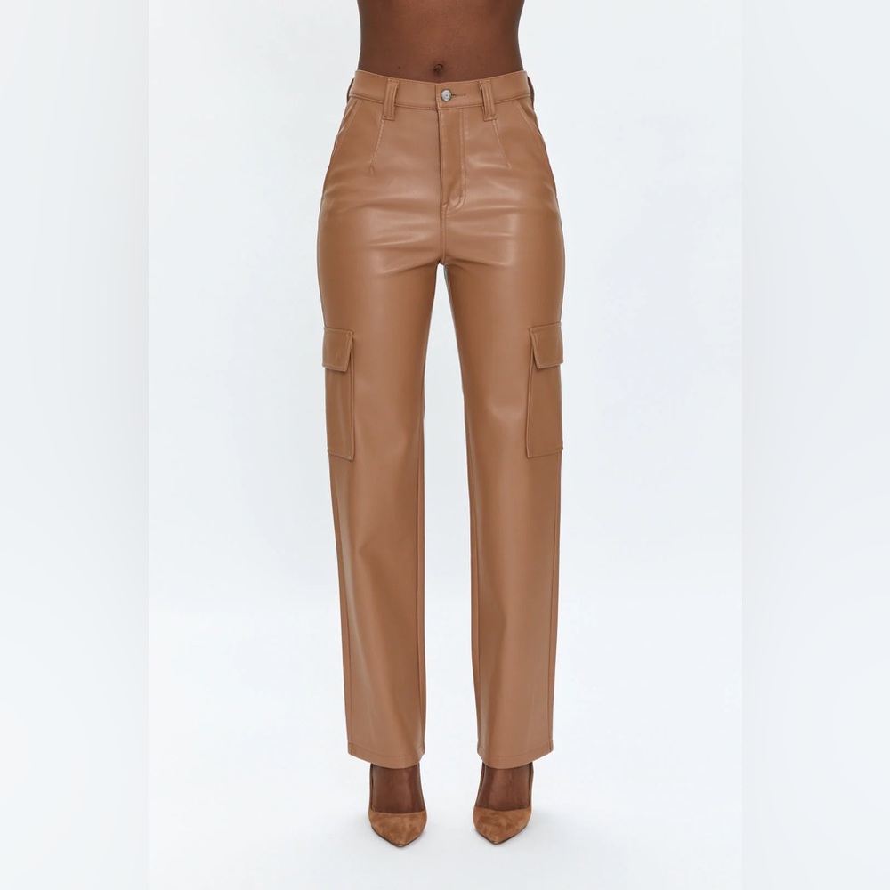 PISTOLA Cassie Utility High Rise Leather Pant - 27